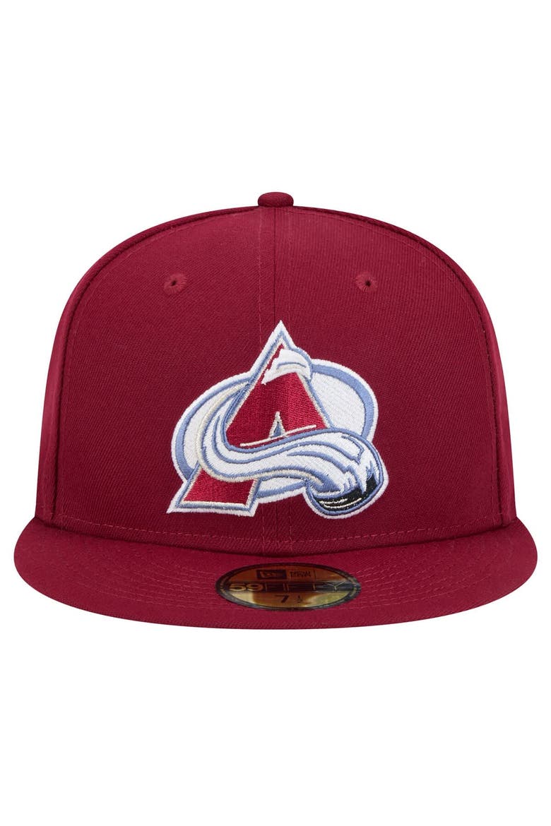 Men's New Era Burgundy Colorado Avalanche Core 59FIFTY Fitted Hat, Alternate, color, Burgundy