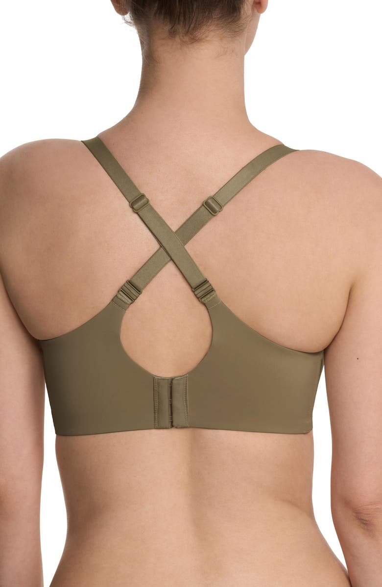 Natori Elevate High Impact Convertible Sports Bra, Alternate, color, Olive Green