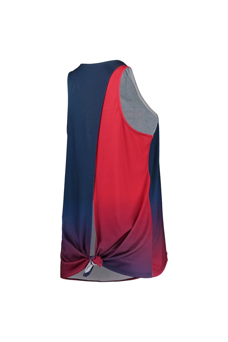 Women's FOCO Navy Boston Red Sox Gradient Tie-Back Racerback Tank Top, Alternate, color, Navy