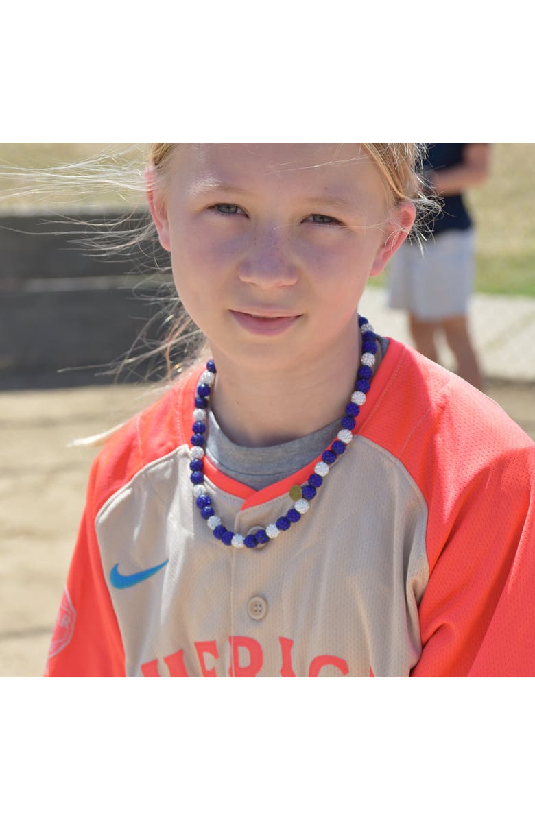 The Drip Bros Victory Drip Spirit Baseball and Sports Necklace, Alternate, color, Navy Adult