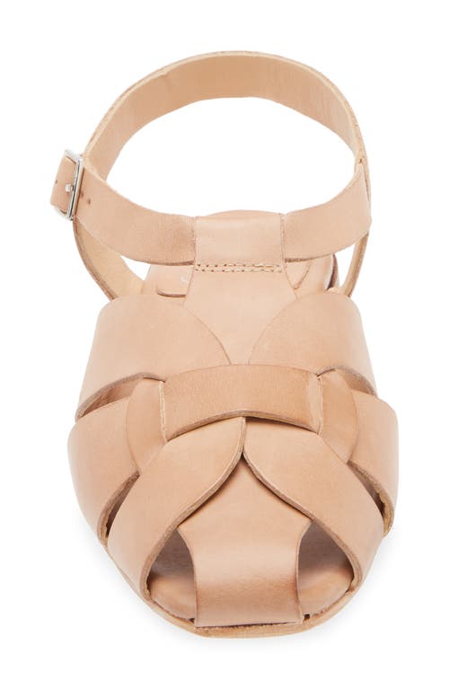 Jeffrey Campbell Reverie Fisherman Sandal In Beige