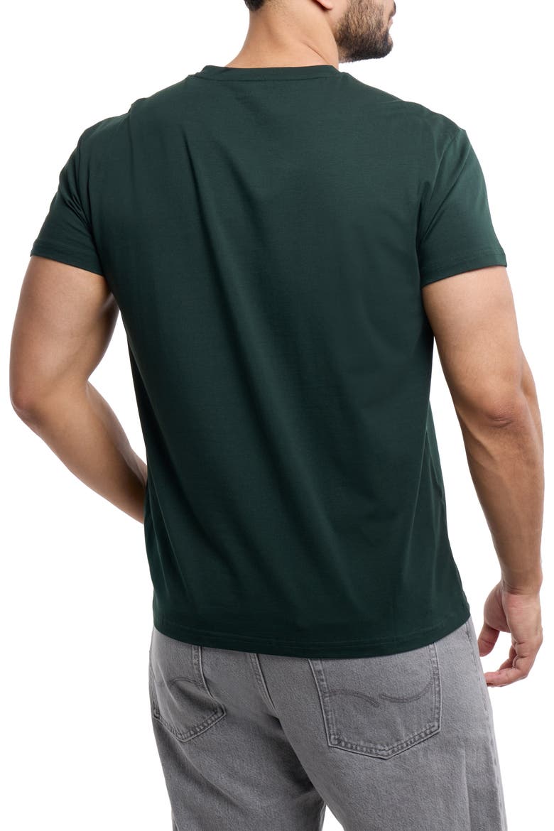 Split Neck T-Shirt, Alternate, color, HUNTER