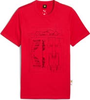 PUMA x Ferrari Sportswear Cotton Graphic T-Shirt