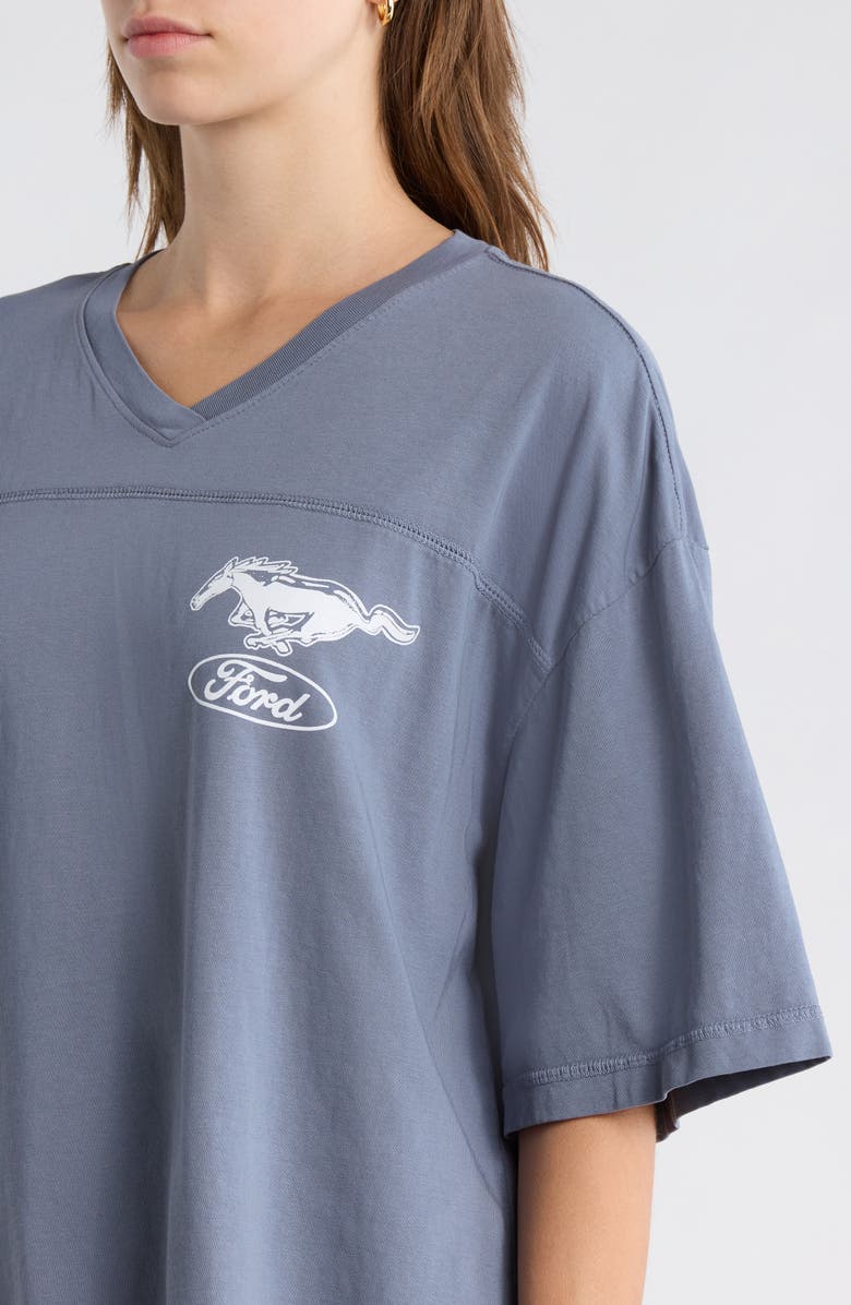 Junk Food Ford Mustang Graphic Cotton T-Shirt, Alternate, color, Deep Indigo