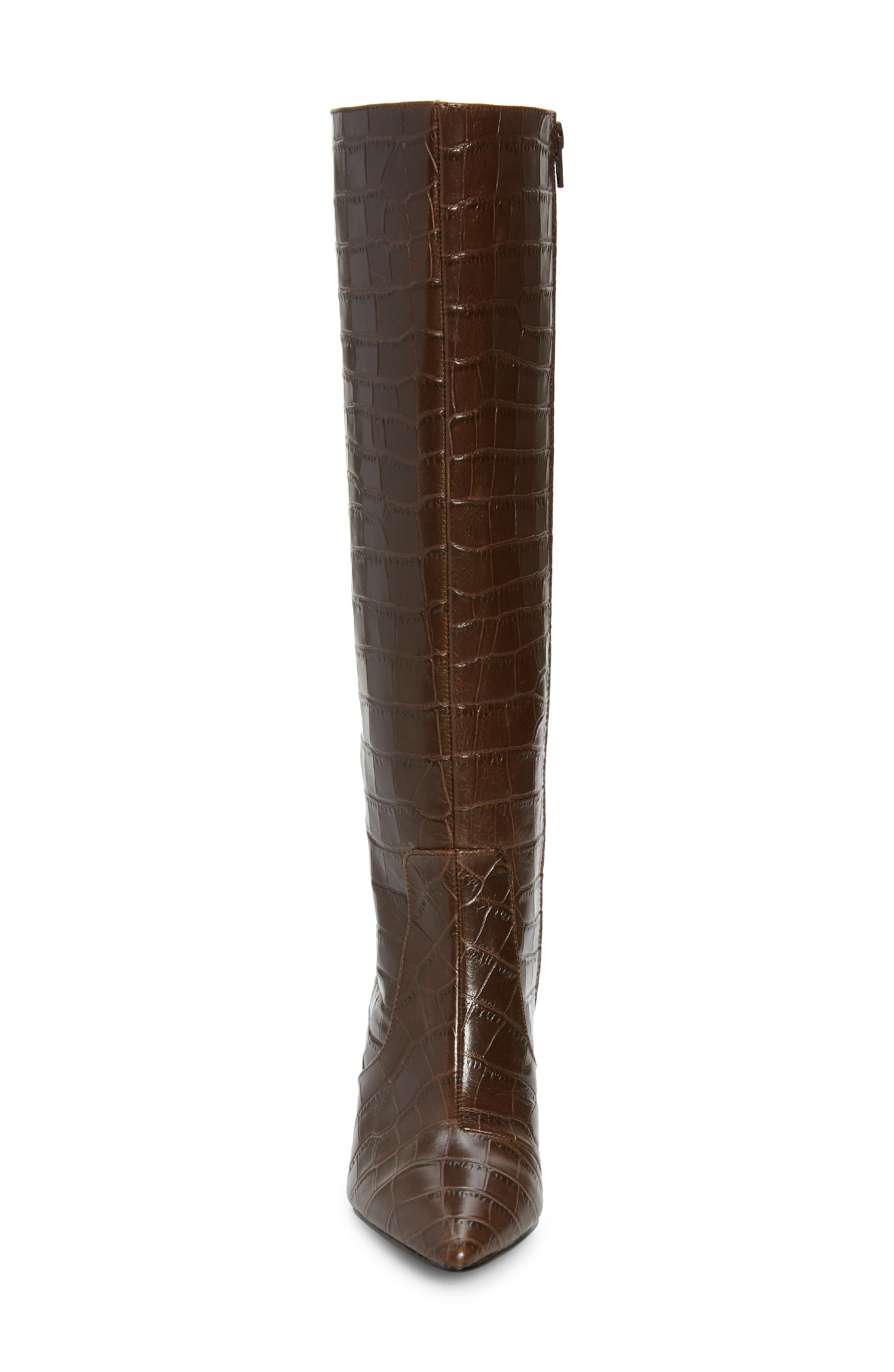 Bickley Quilted Tall Boot, Alternate, color, BROWN CROC