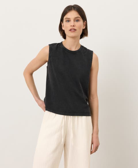 Organic Cotton Vintage Jersey Relaxed Tank