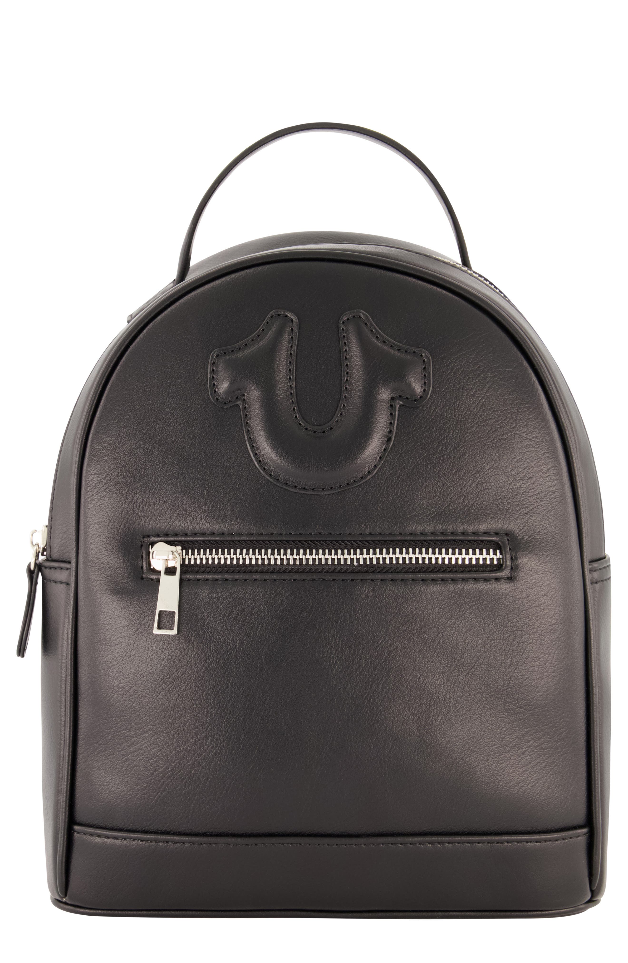 True Religion Brand Jeans Horseshoe Motif Backpack, Main, color, 