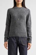 JW Anderson Monogram Embroidered Wool & Mohair Sweater