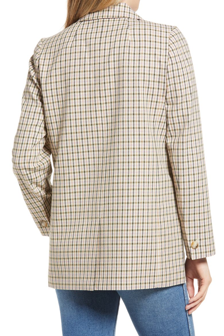 Albermarle Plaid Dorset Blazer, Alternate, color, VIBRANT LILAC