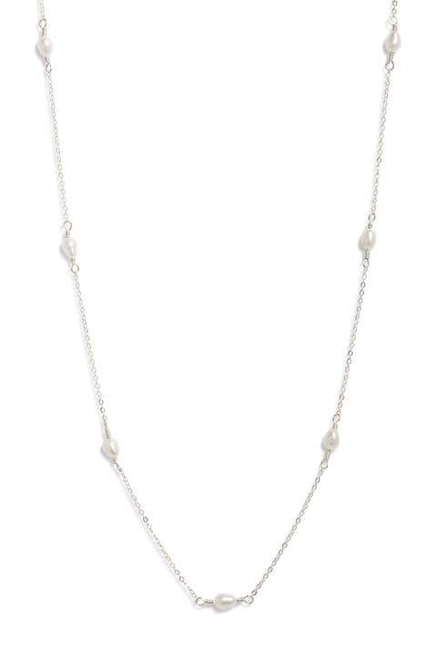 Madeline Freshwater Pearl Station Necklace
