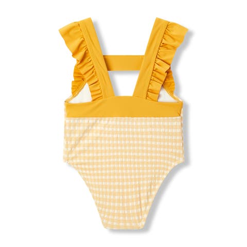 Ruffle Square Neck Swimsuit (Baby)