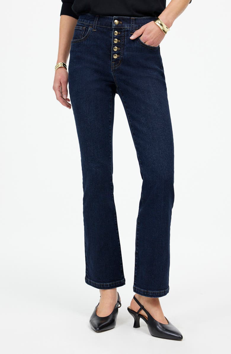 Madewell Kick Out Crop Jeans, Main, color, Larkspur