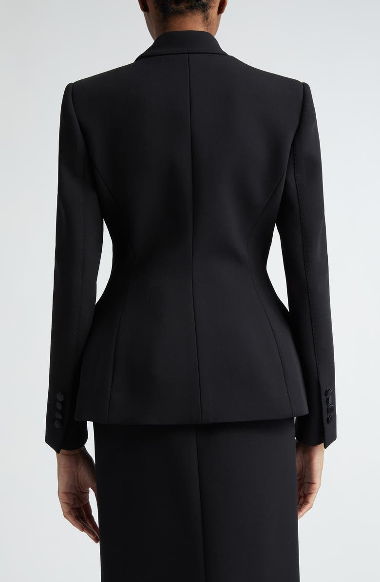 Dolce&Gabbana Turlington Double Breasted Wool Blend Blazer, Alternate, color, Nero