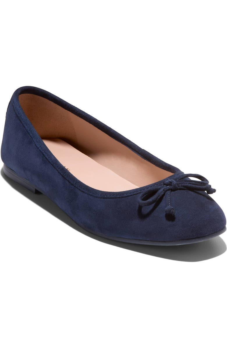 Cole Haan Yara Ballet Flat, Main, color, Midnight Navy Suede