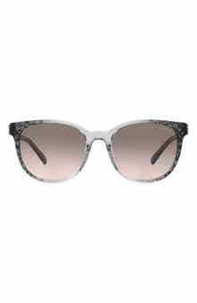 COACH 54mm Gradient Round Sunglasses