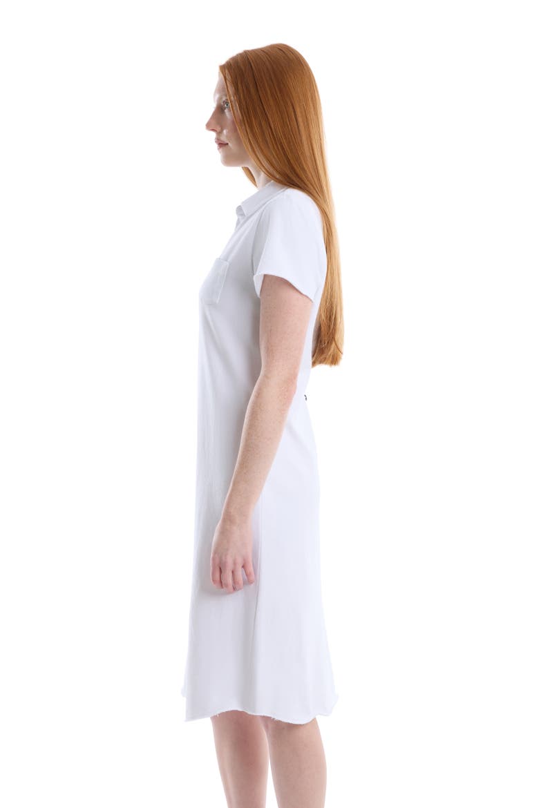 Polo Dress with Chest Pocket, Alternate, color, White