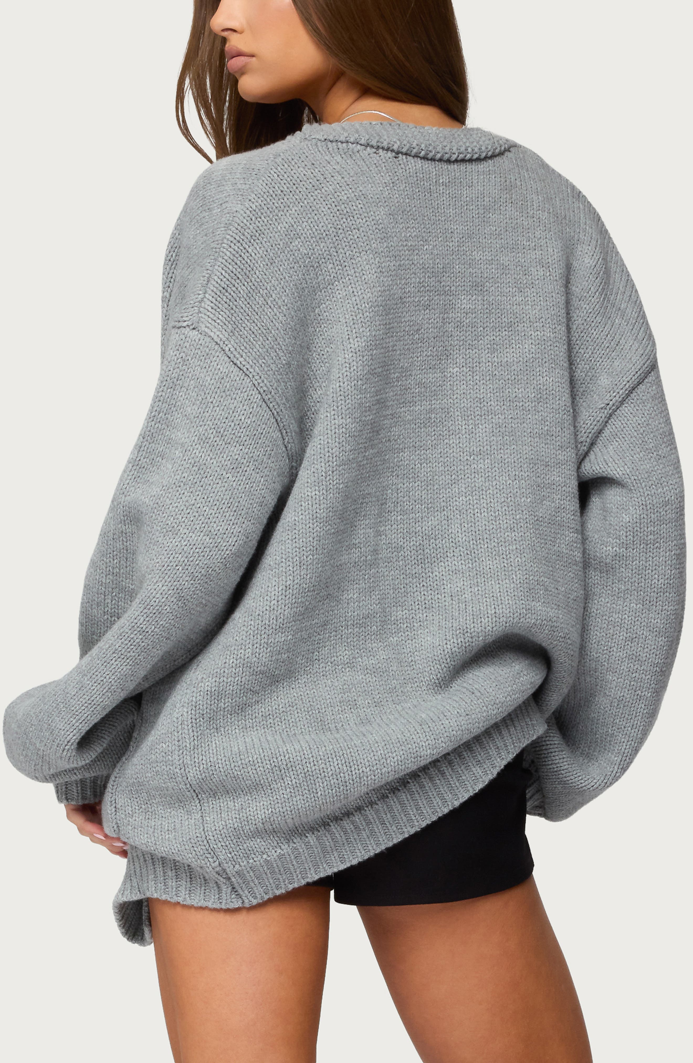 Julian Oversize Open Front Cardigan - image 2