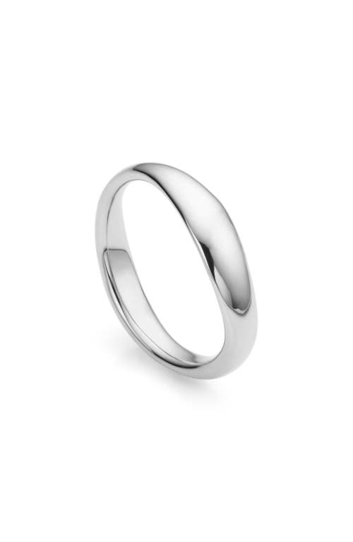 Monica Vinader Nura Reef Stacking Ring In Silver