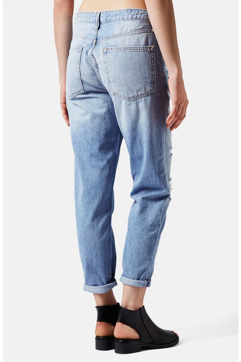 'Hayden' Destroyed Boyfriend Jeans, Alternate, color, LIGHT DENIM