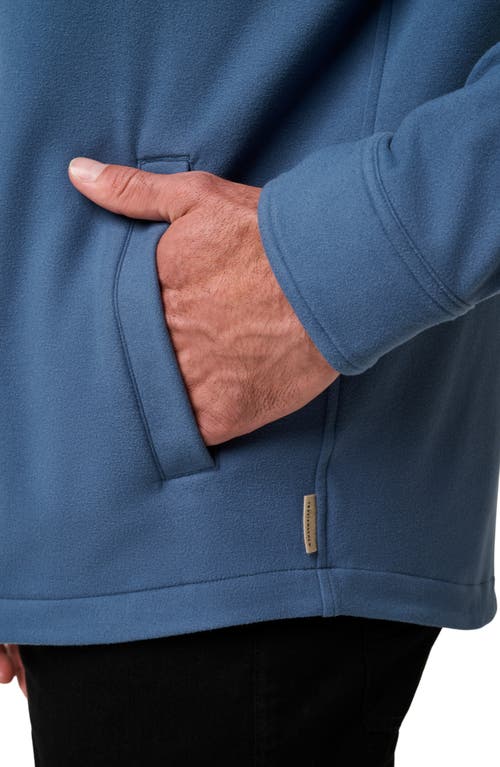 Travismathew Polar Fleece Shirt Jacket In Blue