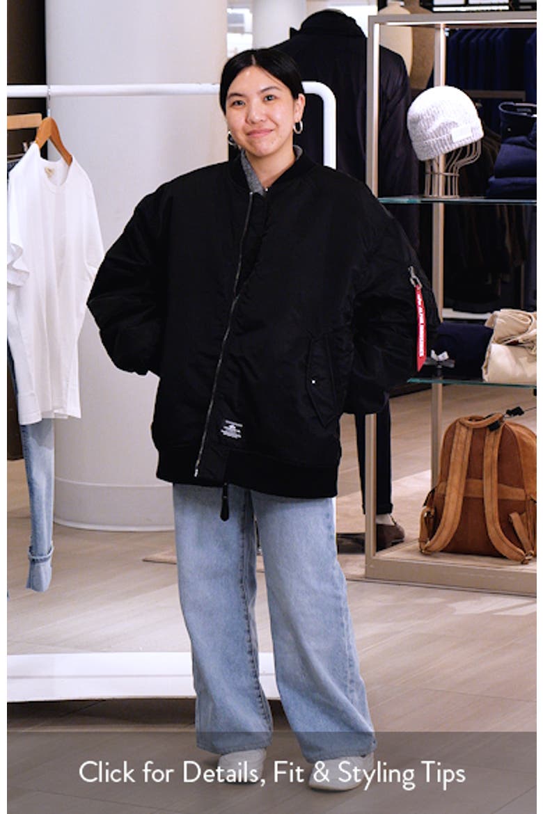 MA-1 Oversize Flight Jacket (Women) | Nordstrom