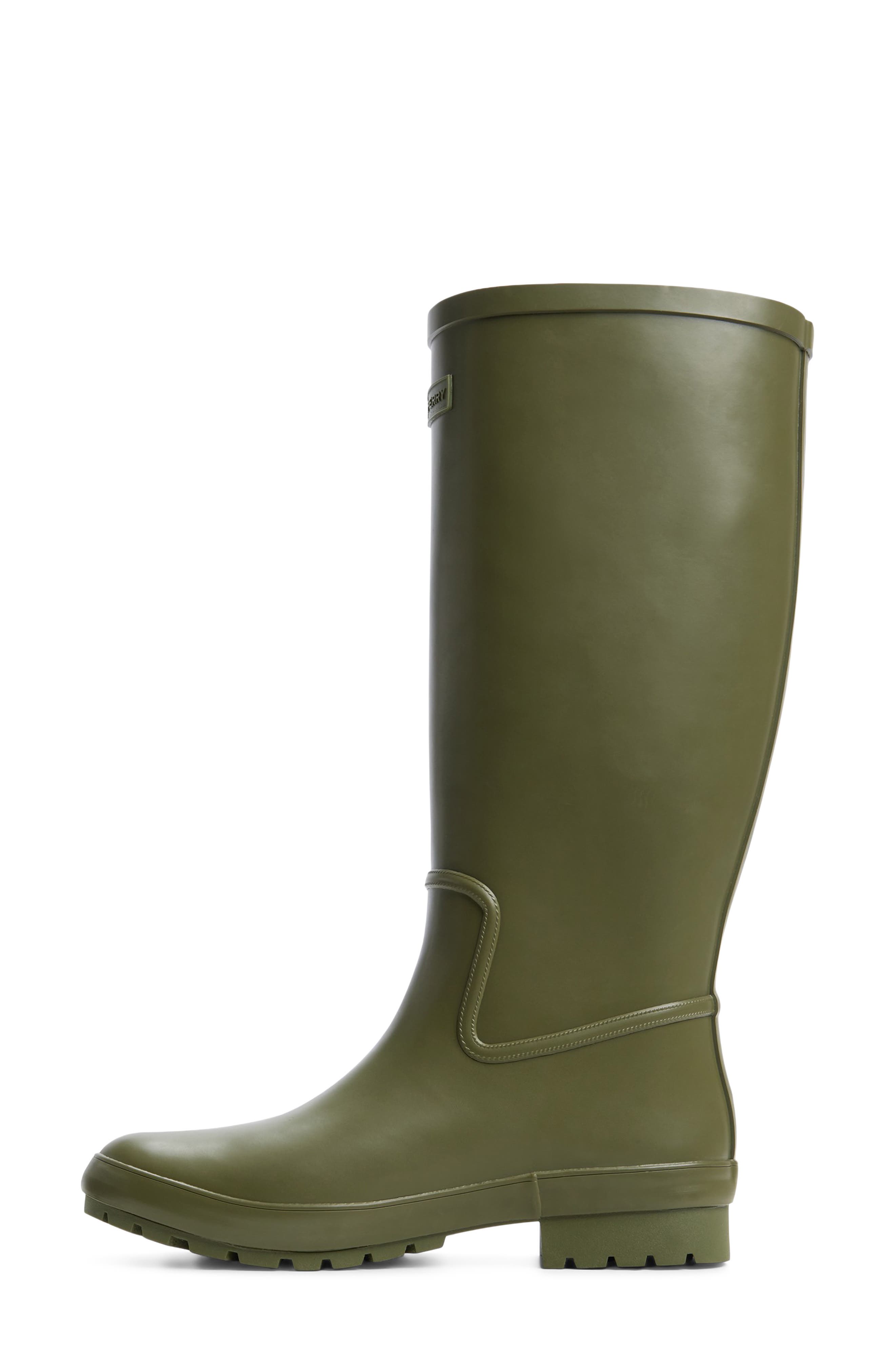 Drizzle Tall Rain Boot, Alternate, color, KHAKI