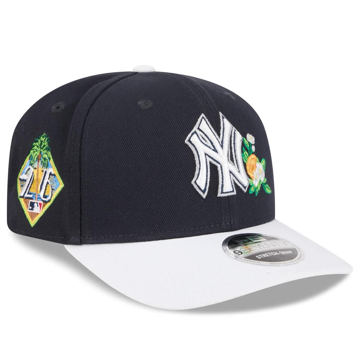 帽子 NEW ERA - LONG BRIM HAT NEW YORK YANKEES Men's New Era Navy/White New York Yankees 2026 Spring Training