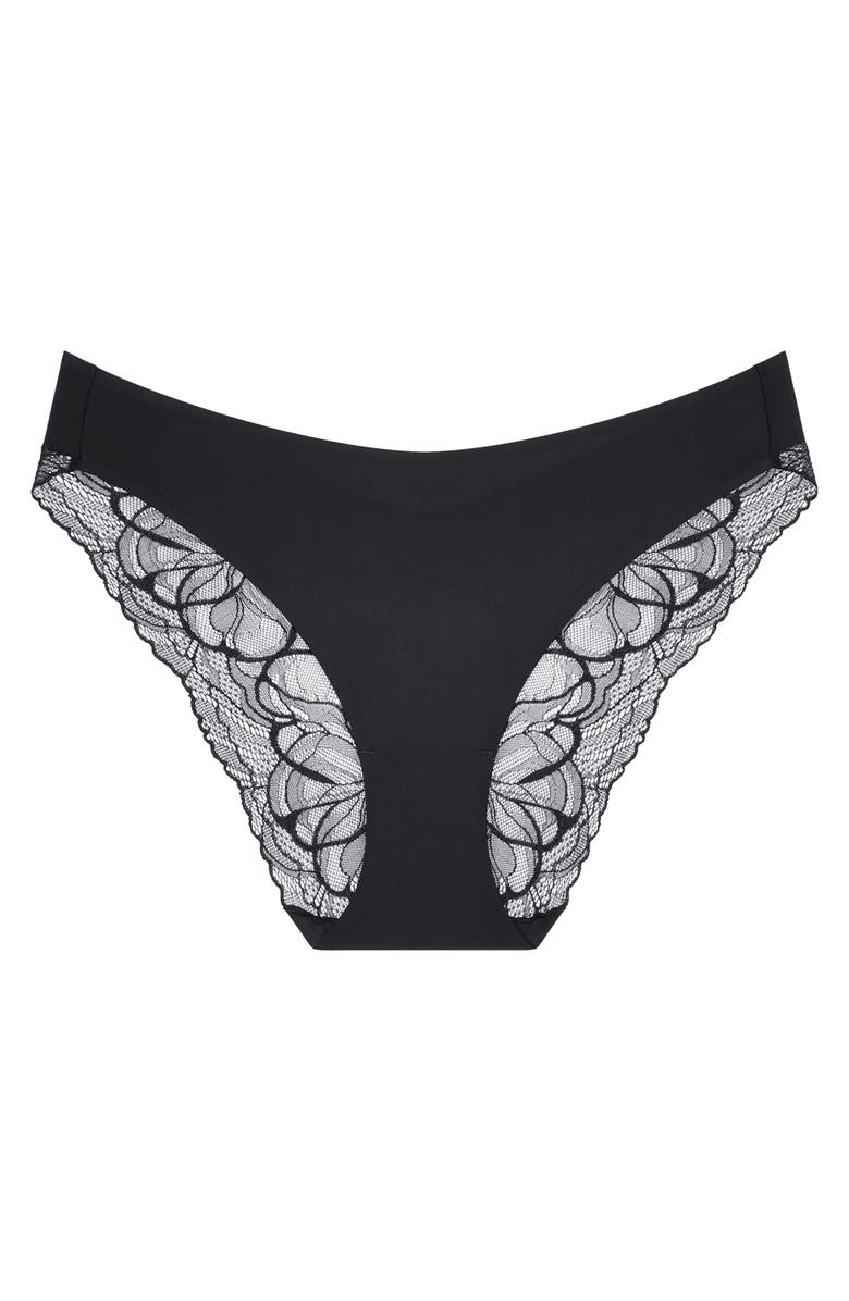 TRIUMPH Body MakeUp Illusion Lace Bikini Panties, Main, color, Black