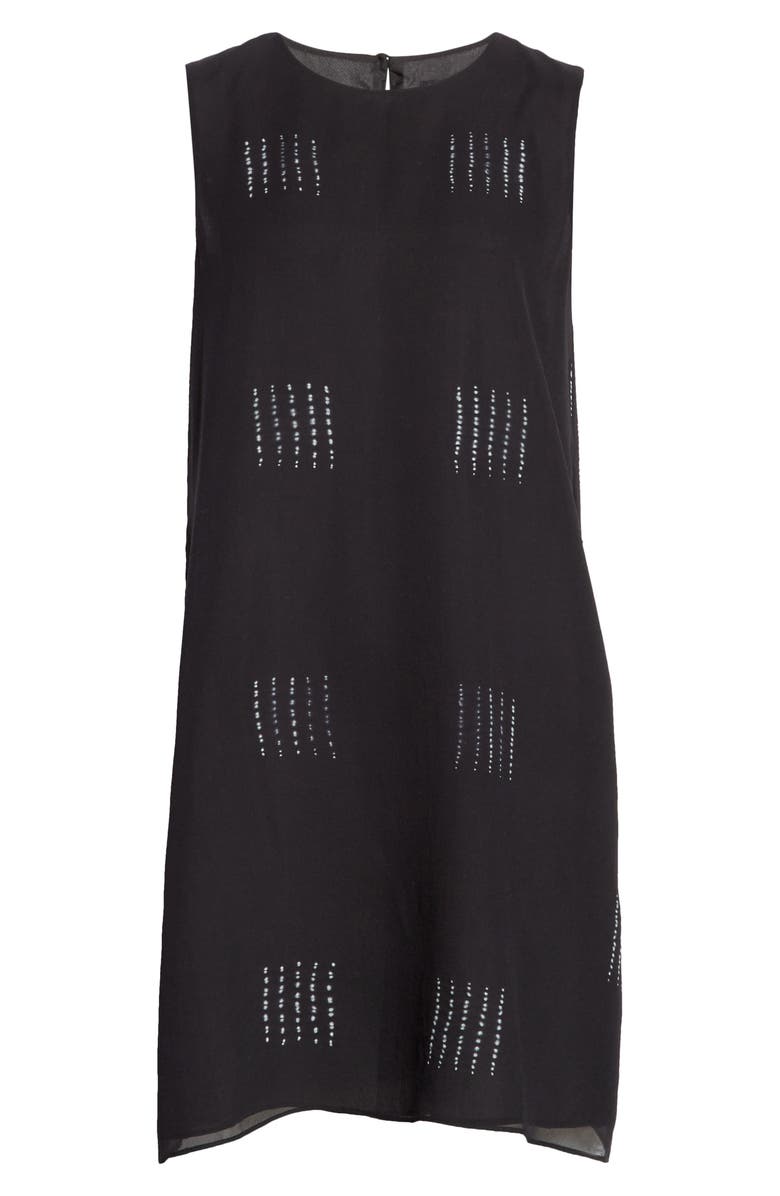Eileen Fisher Hand Dyed Silk Shift Dress, Alternate, color, 