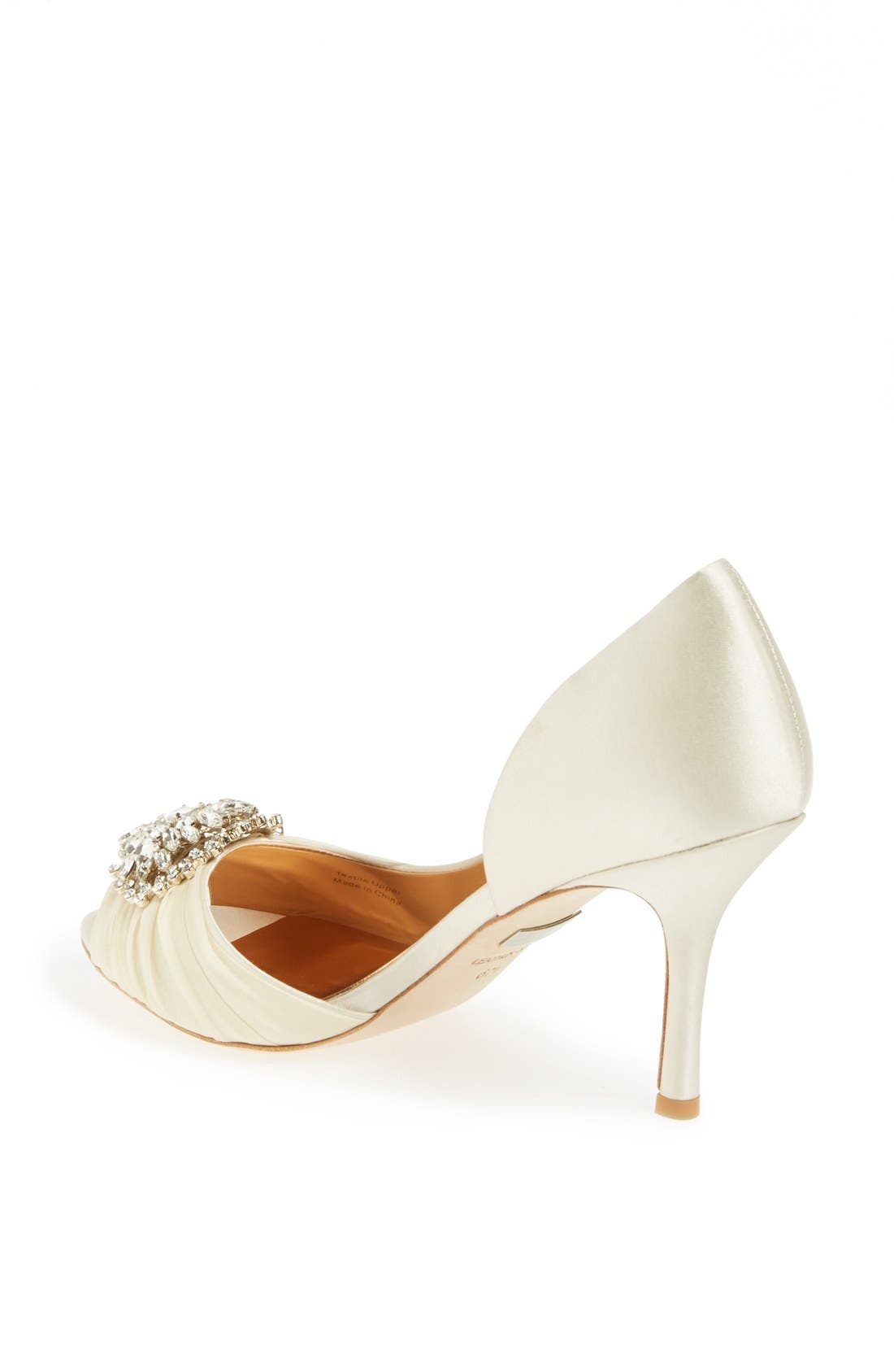 Badgley Mischka 'Pearson' Pump, Alternate, color, VANILLA SATIN
