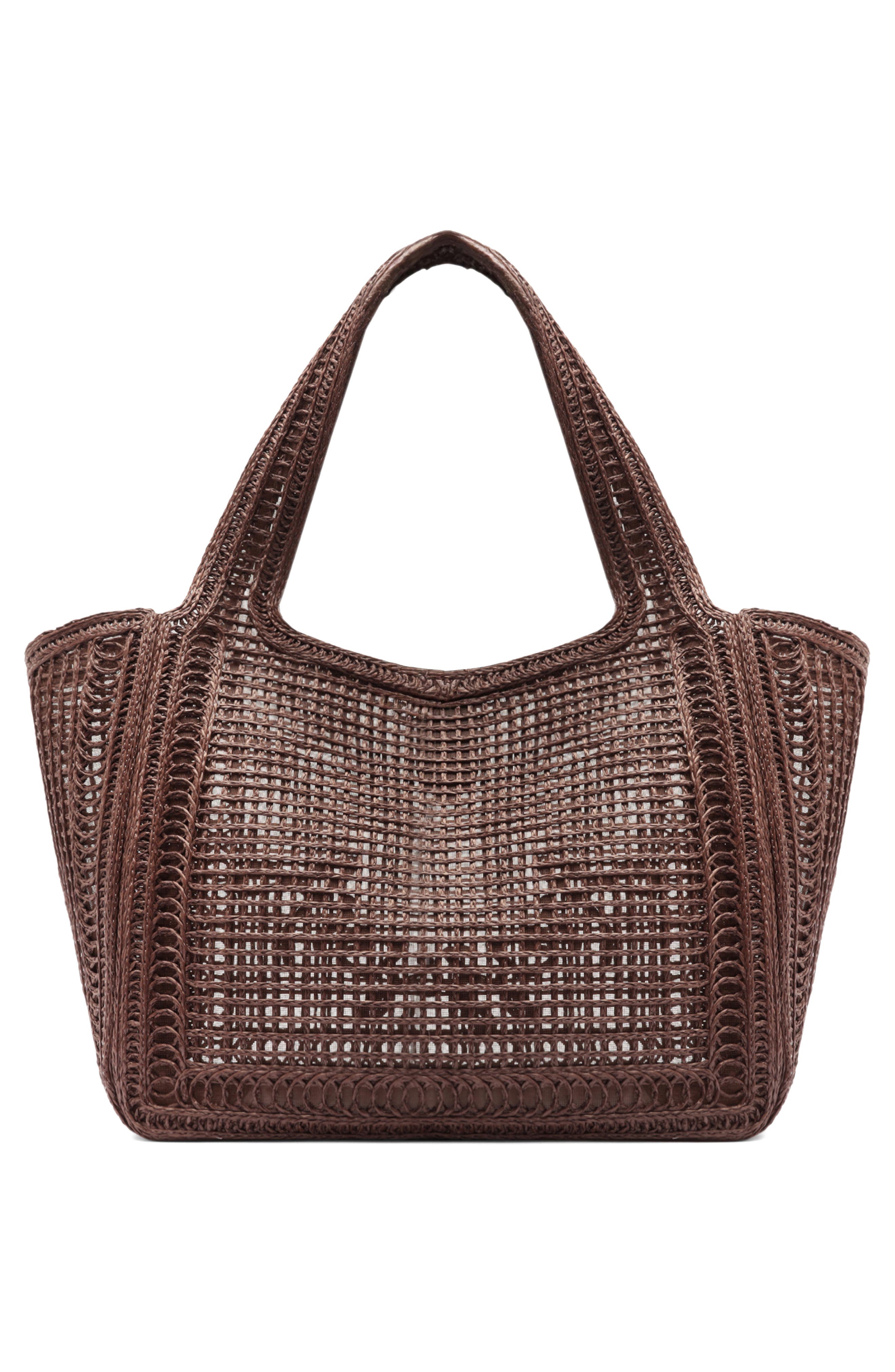Arezzo Large Isla Shopping Bag, Alternate, color, New Cocoa/ New Cocoa