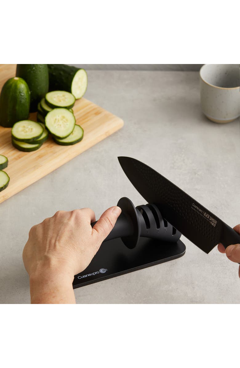 Cuisine::pro<sup>®</sup> iD3<sup>®</sup> BLACK SAMURAI 3-Step Knife Sharpener, Alternate, color, Black