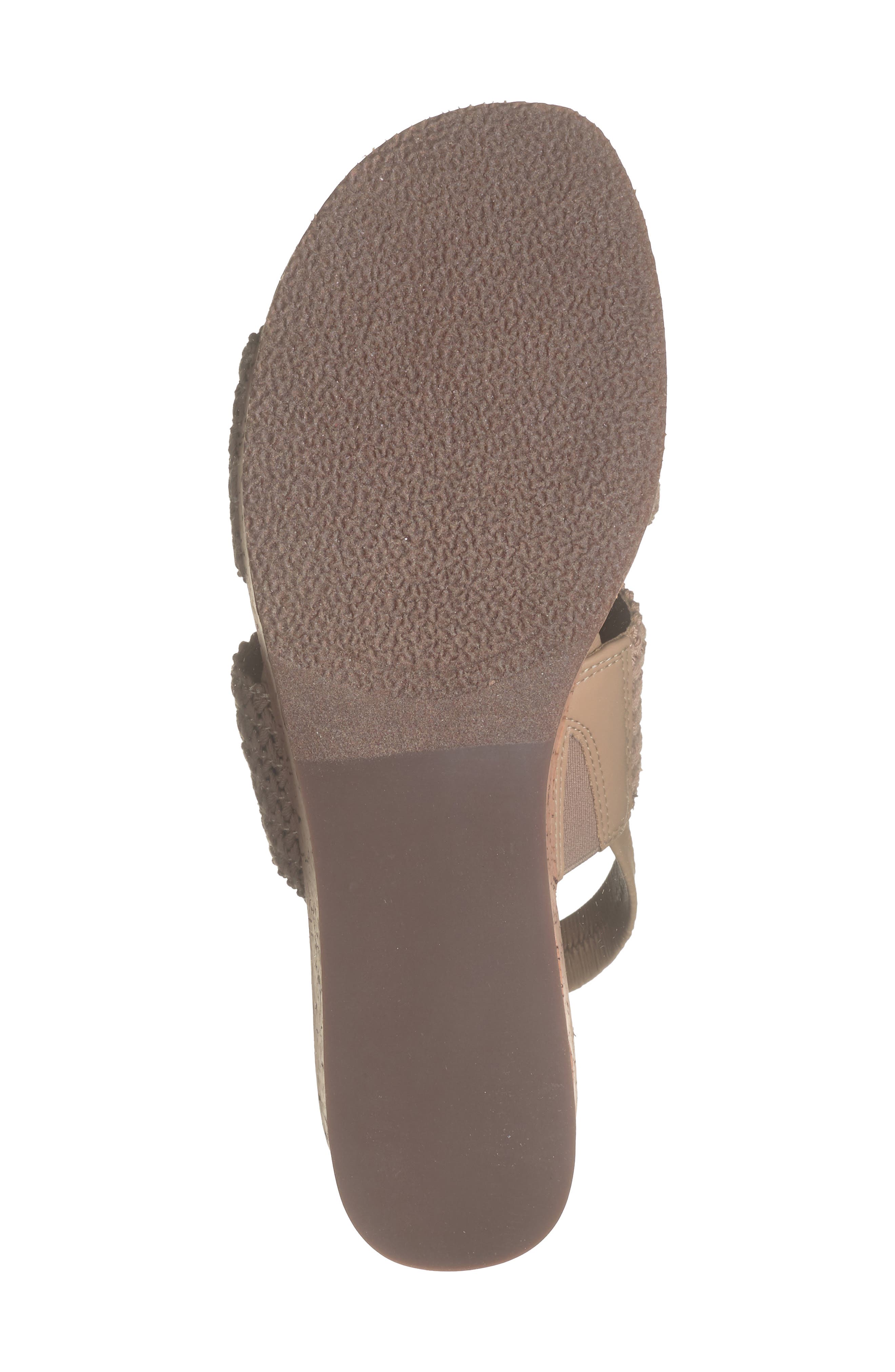 NORDSTROM RACK Cassie Platform Wedge Slingback Sandal, Alternate, color, Beige Sand/ Cork