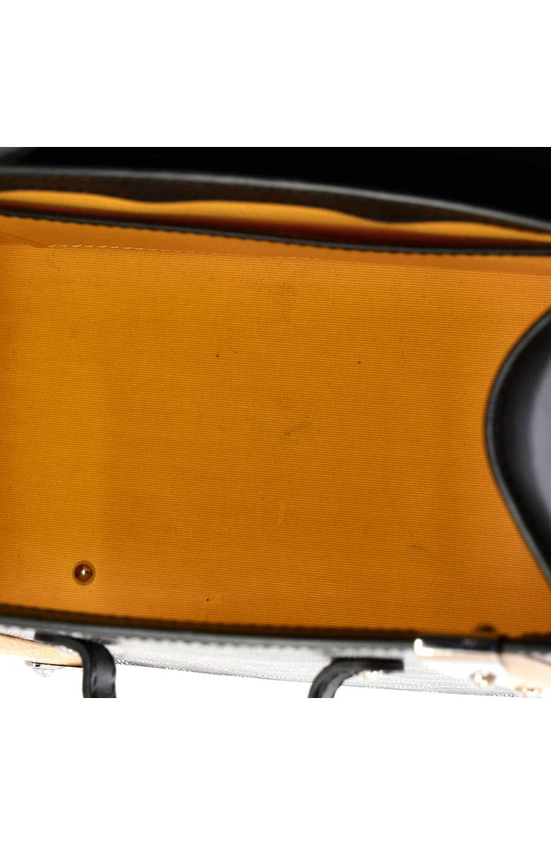 Pre-Owned Goyard Saigon Top Handle Bag Coated Canvas with Leather PM, Alternate, color, Black