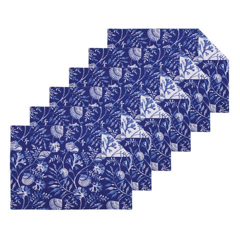 Blue Reef Reversible Placemats Set of 6