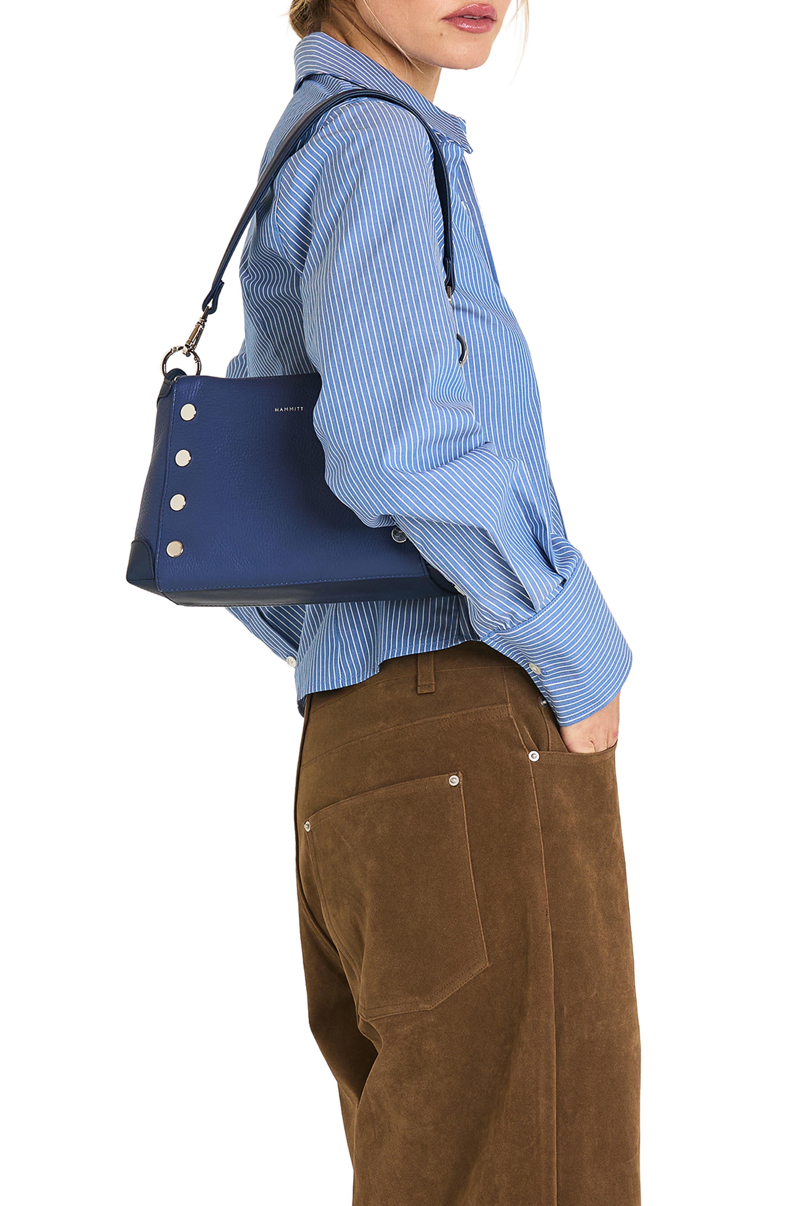 Bryant Medium Leather Crossbody Bag, Alternate, color, POWER LUNCH/ SILVER