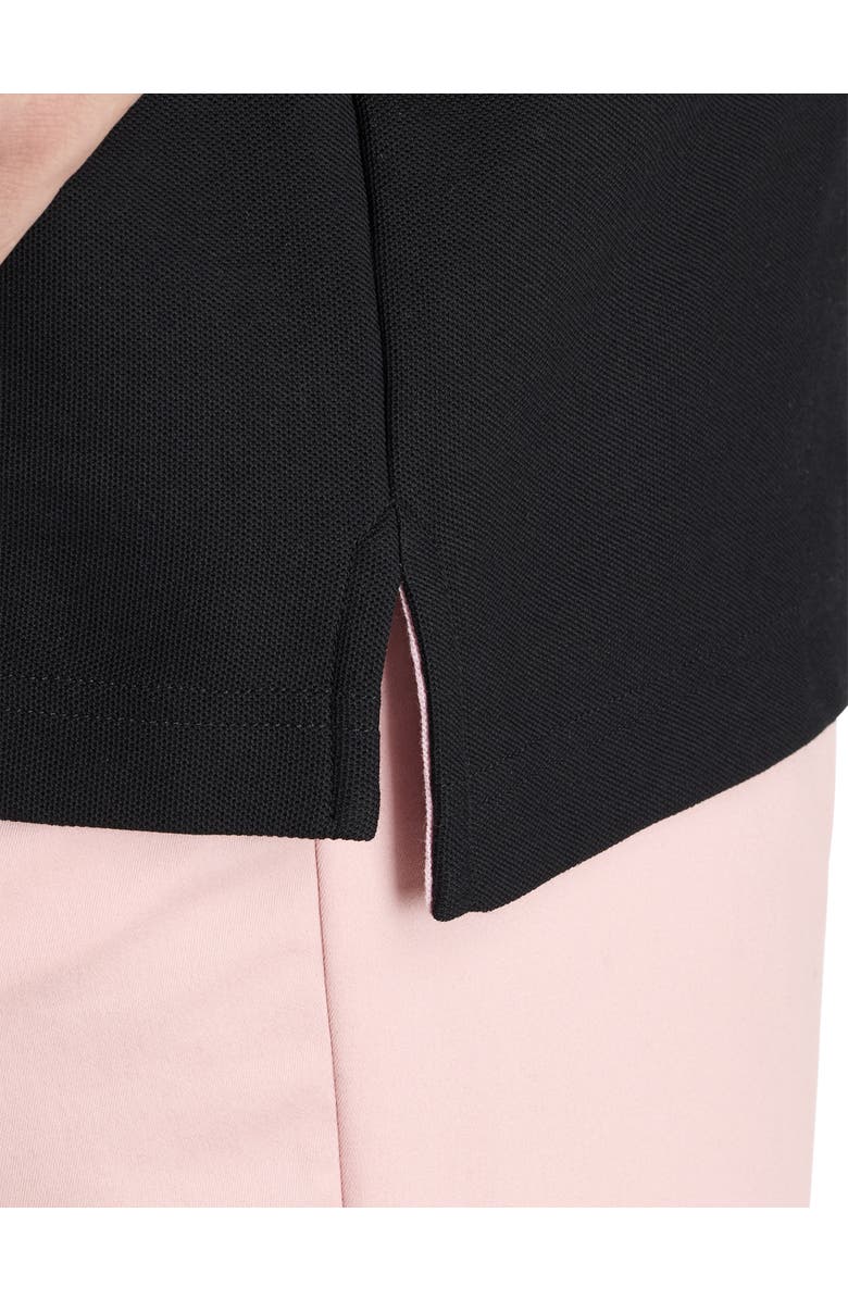 Psycho Bunny Big & Tall Elliot Piqué Polo Shirt, Alternate, color, Black