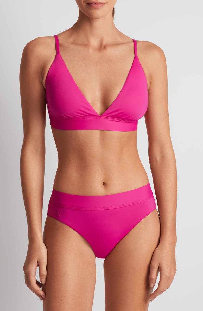 Lauren Ralph Lauren Triangle Bikini Top, Alternate, color, Freesia