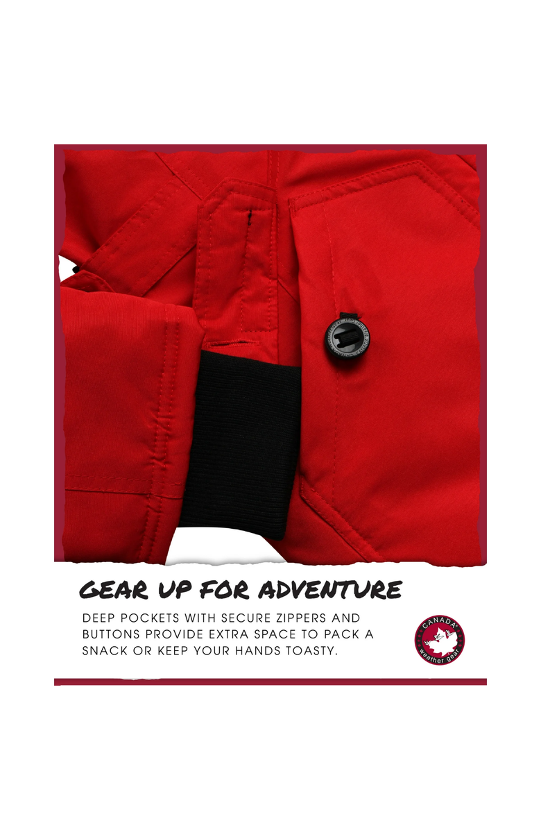 CANADA WEATHER GEAR Women's Long Winter Jacket, Alternate, color, Red