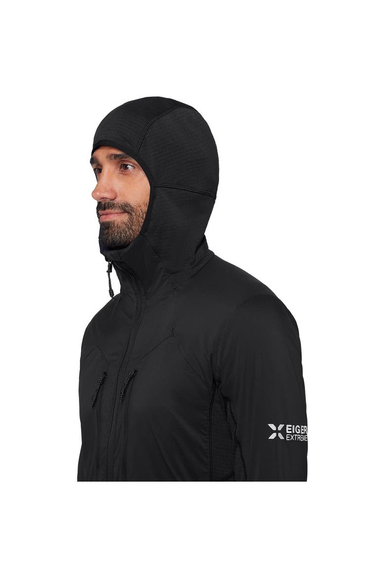 Eiger Nordwand In Flex Air Hybrid Hooded Jacket - Men's, Alternate, color, Black