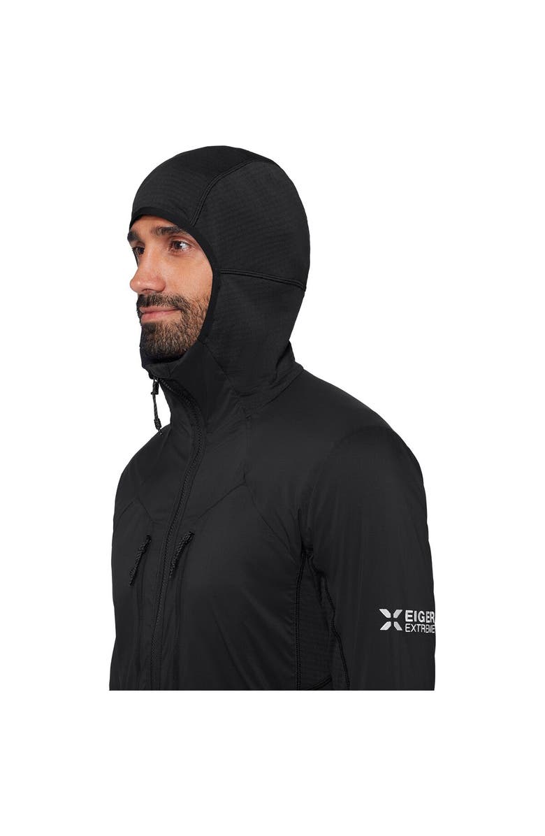 Mammut Eiger Nordwand In Flex Air Hybrid Hooded Jacket - Men's, Alternate, color, Black