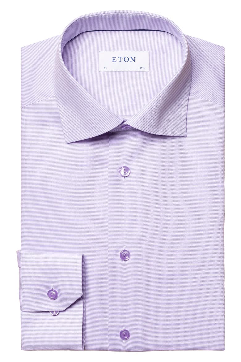 Contemporary Fit Textured Solid Shirt, Main, color, PURPLE