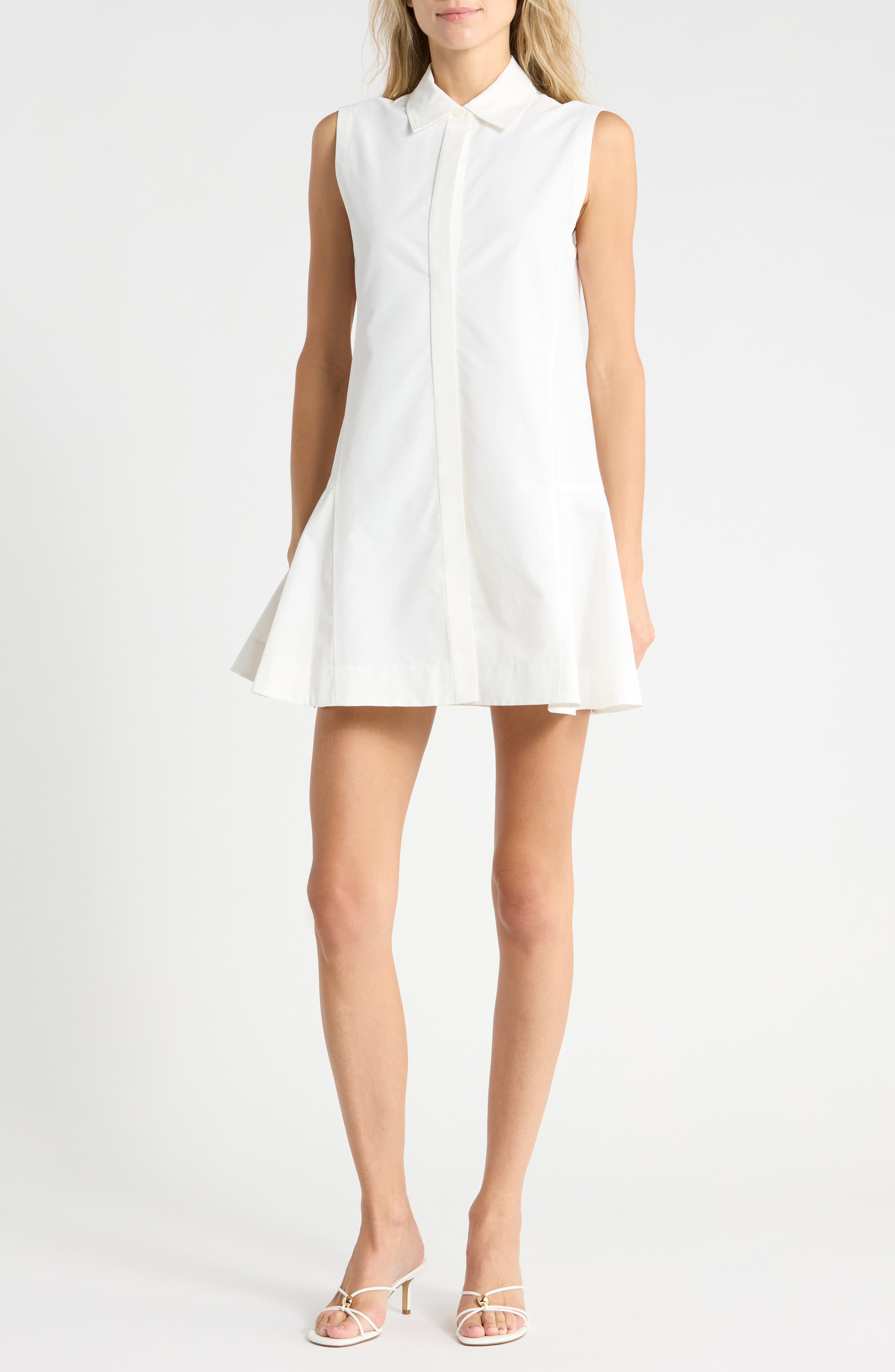 Maggy Pleated Sleeveless Minidress