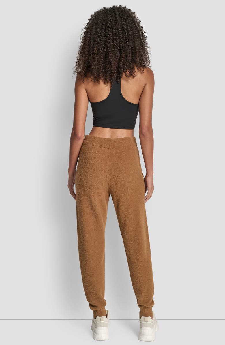 DKNY Feather Yarn Joggers, Alternate, color, Burnt Sugar