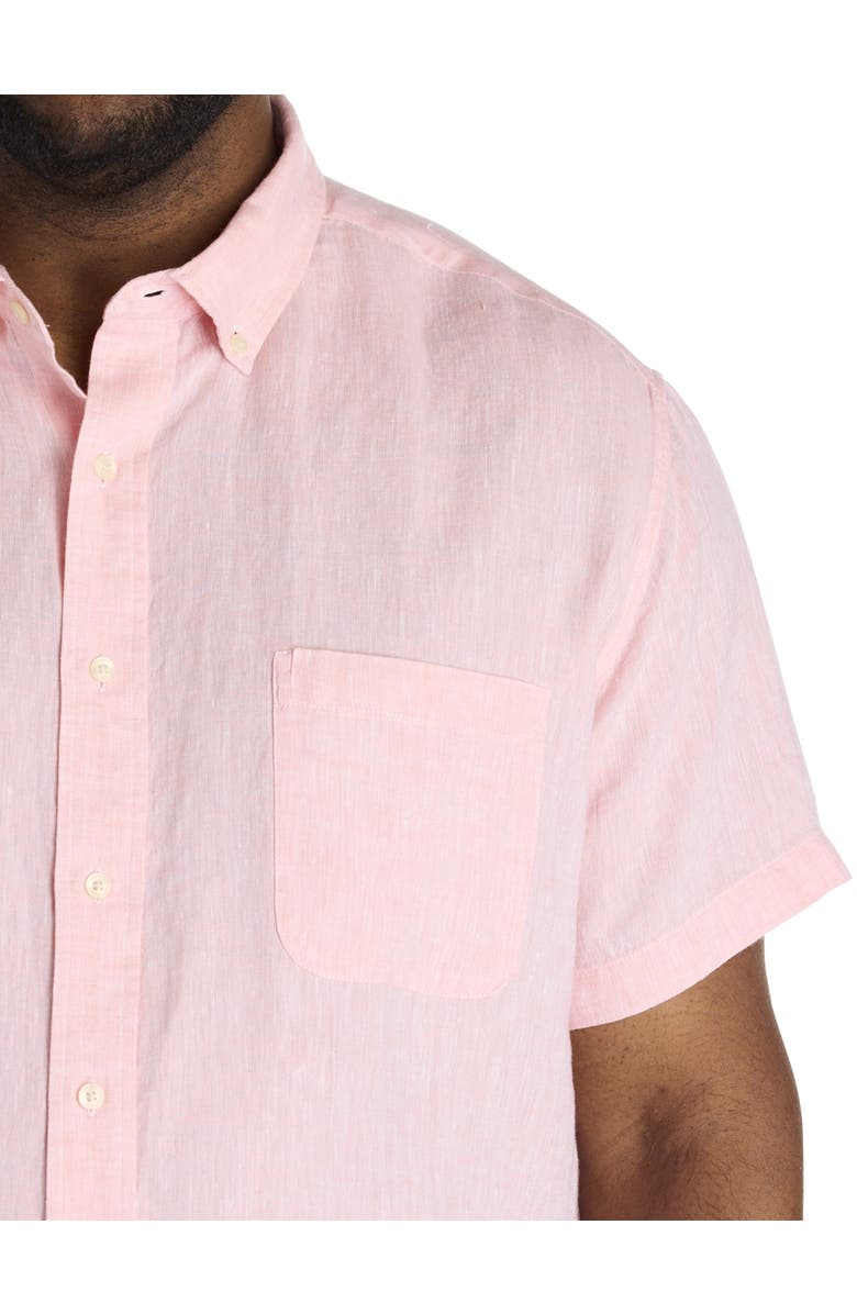 vineyard vines Big & Tall Surfside Linen Sport Shirt, Alternate, color, Peaches