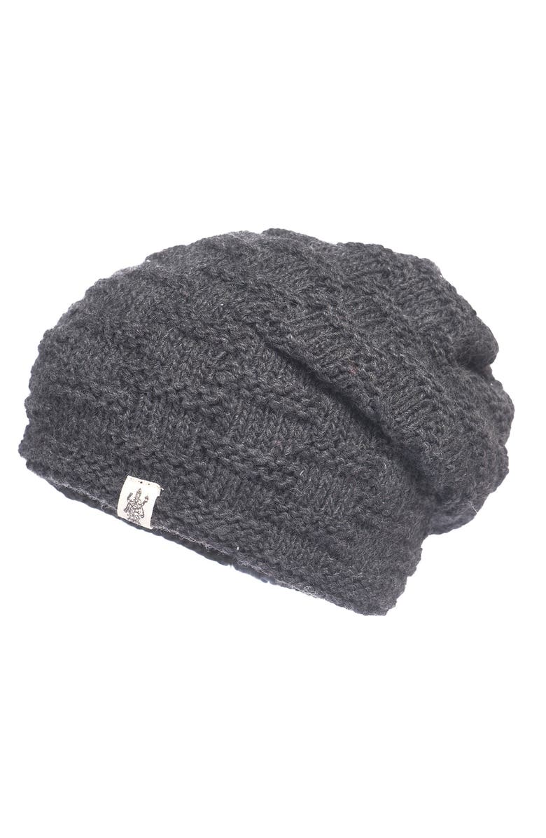 Nirvanna Designs Elevated Slouch Hat, Main, color, Charcoal