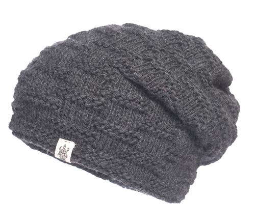 Nirvanna Designs Elevated Slouch Hat In Charcoal