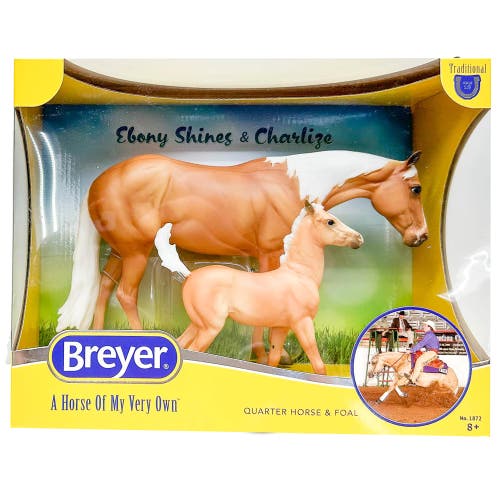 Breyer Horses The Traditional Series Ebony Shines And Charlize in Brown  product