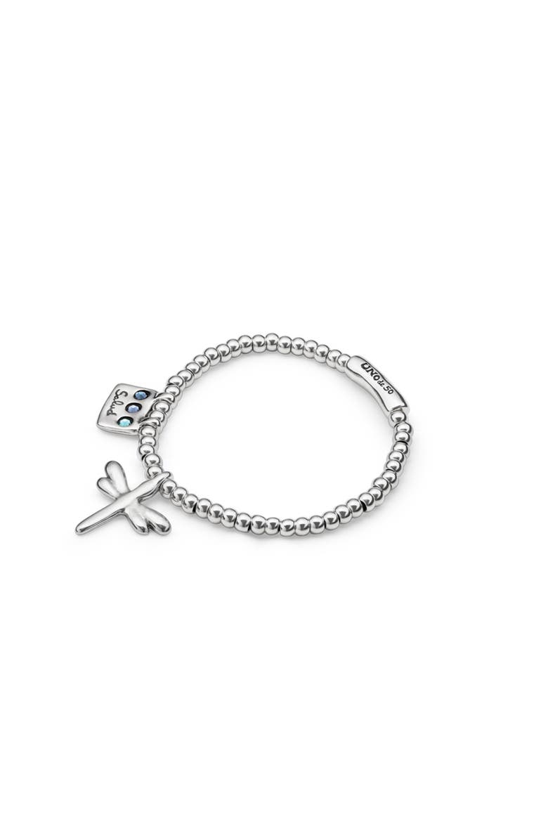 UNODE50 Dragonfly Strech Bracelet, Alternate, color, Silver