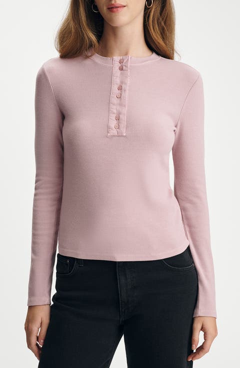 Rib Henley Top